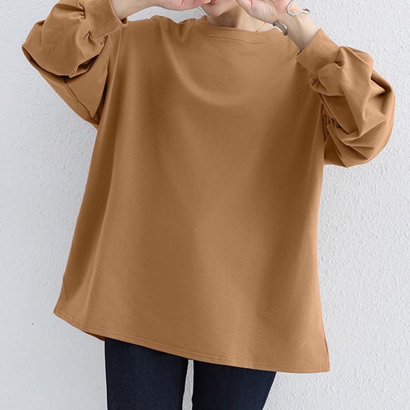 Tシャツ 長袖 レディース トップスプルオーバ...の詳細画像5