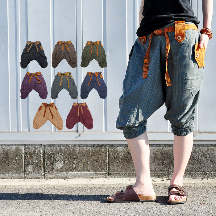 サルエルパンツ ユニセックス ジョムトンベルトショートパンツ 2026年
