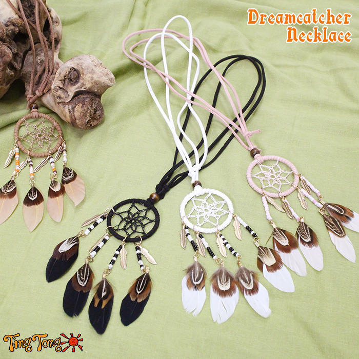 ドリームキャッチャー ネックレス 天然石付き dream catcher necklace | IRIEBEACH