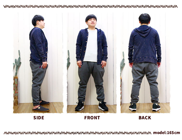 SPT サルエルパンツ パンツ メンズ ゲリポケット裏起毛