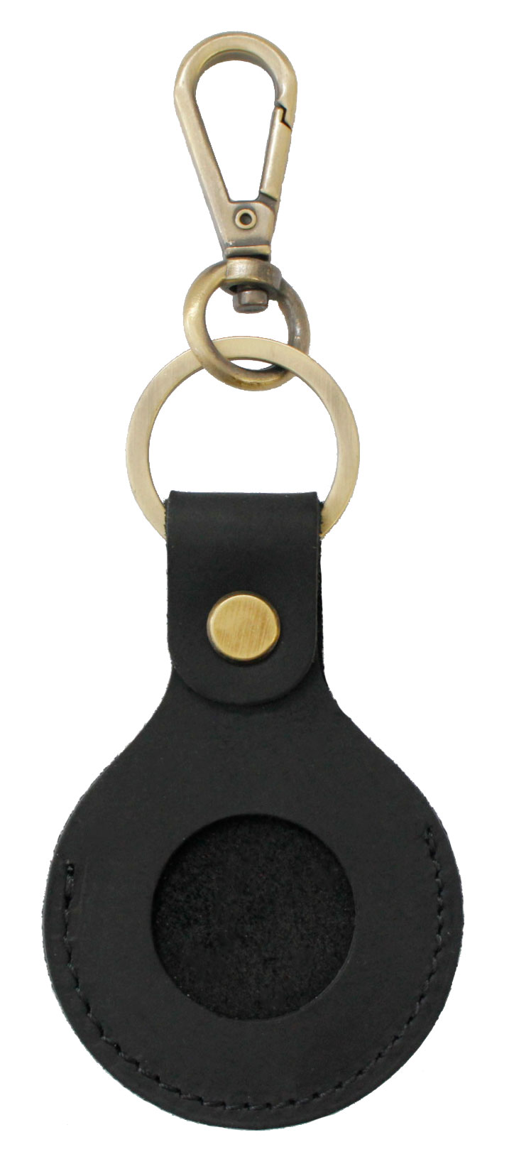 Airtag用 レザーキーホルダー 窓付き メンズ レディース 本革 オイル