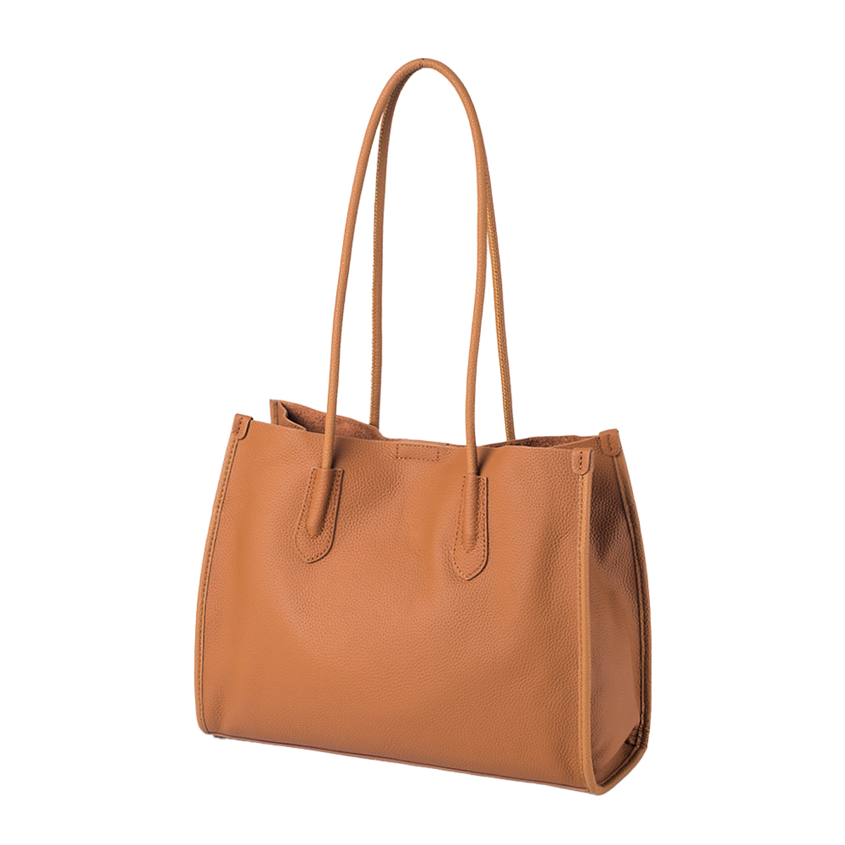 トートバッグ レディース レザー 本革 シュリンクレザー 仕切り