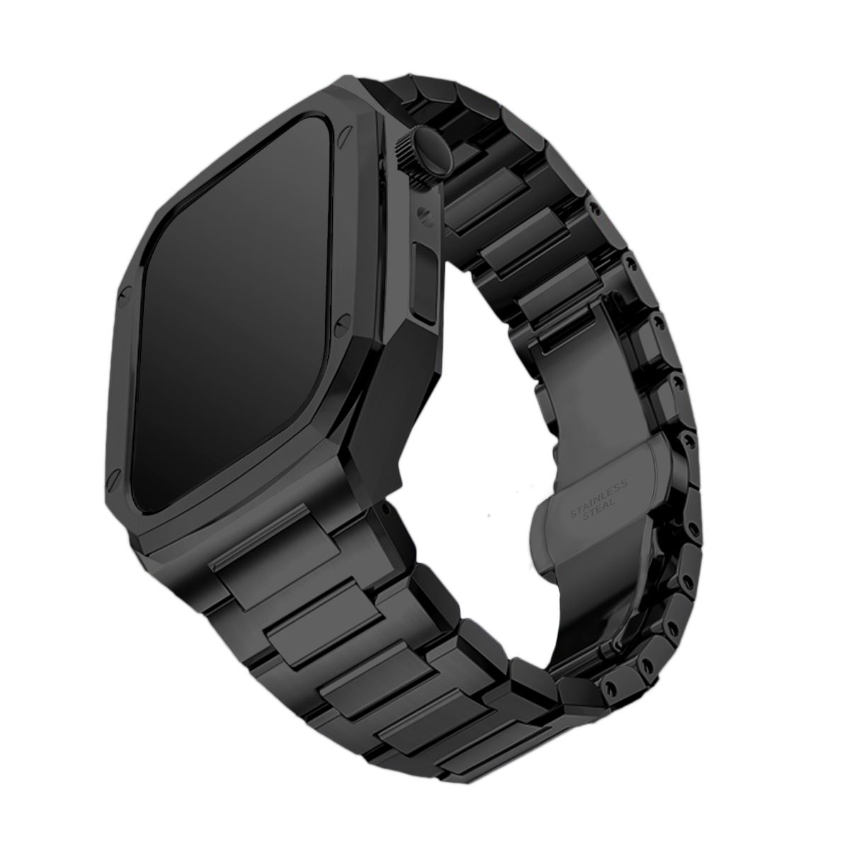 アップルウォッチ ケース 45mm ハードカバー ネジ不要 バンド メンズ