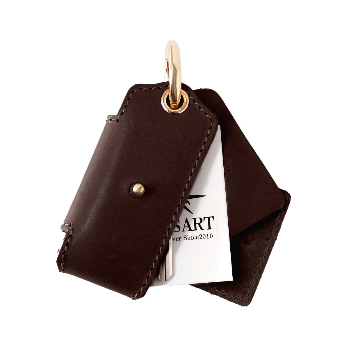 アートワーク付きダークブラウンアクセサリーケース アートワーク付きダークブラウンアクセサリーケース