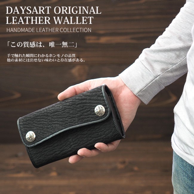 DAYSART 財布 メンズ 長財布 本革 レザー ブラック ブランド