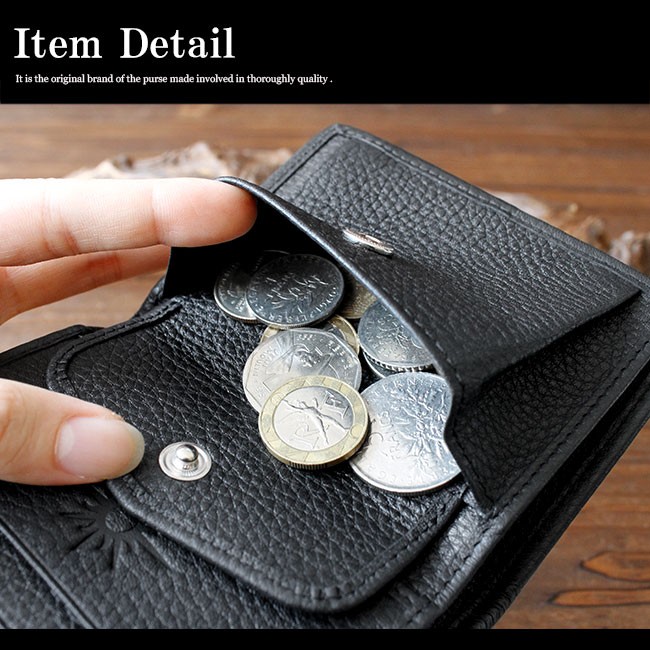 【新品未使用】  Jeans 折財布 三つ折り 黒 Amazon | [ジゼル] 財布 三つ折り財布 ミニ財布 コンパクト 使い