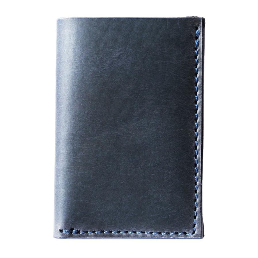 くすみカラー ミニ財布 二つ折り ブルー 柔らか 大容量 レディース ウォレット