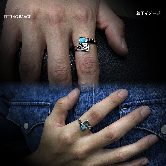 リング シルバー925 指輪 メンズ レディース ソリッドインレイ