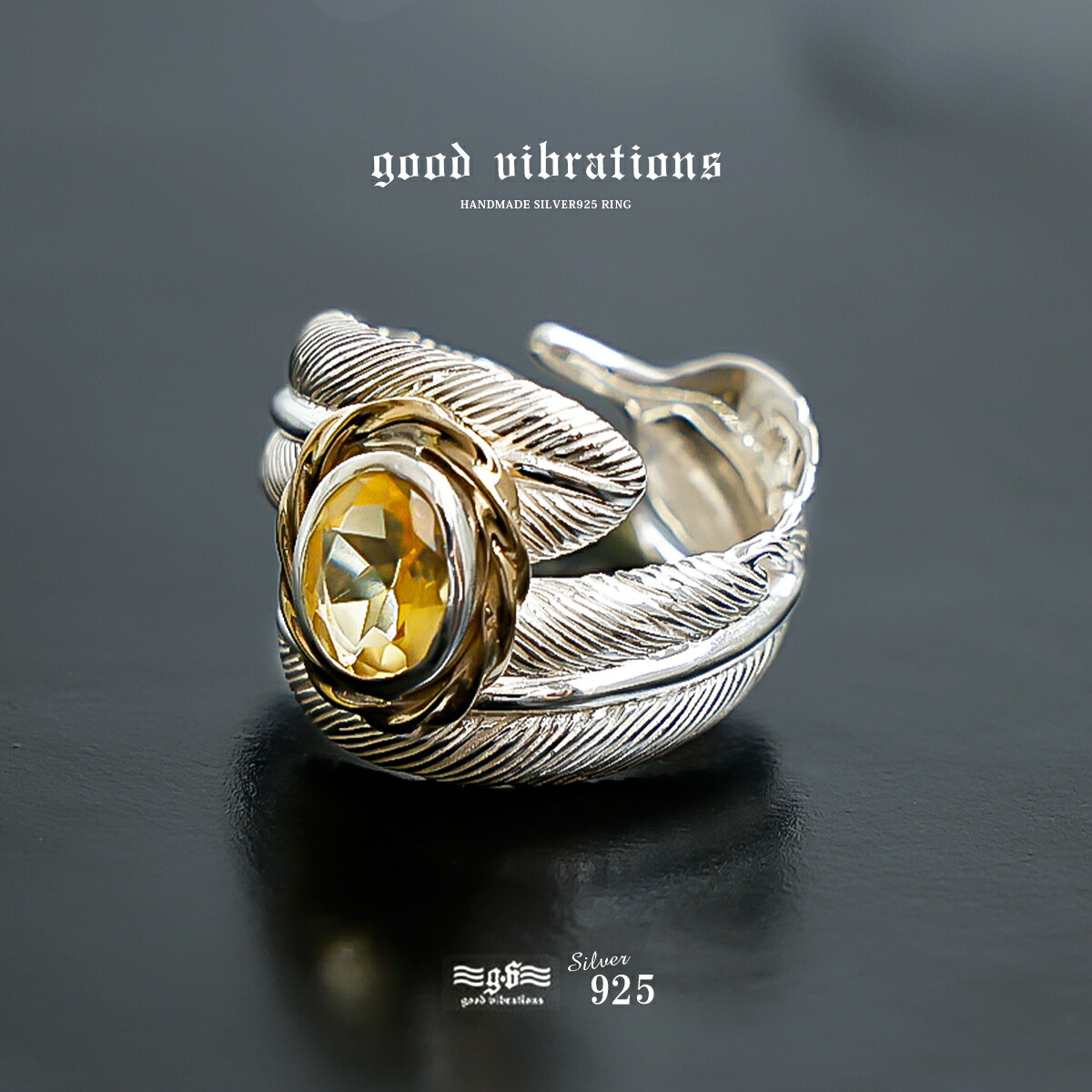 リング メンズ シルバー925 フェザーリング レディース フリーサイズ