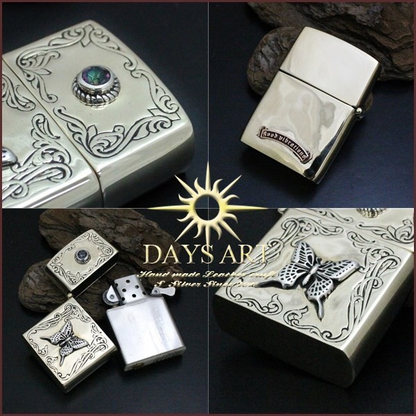 ZIPPO ライター オイルライター ブラス アーマージッポー バタフライ
