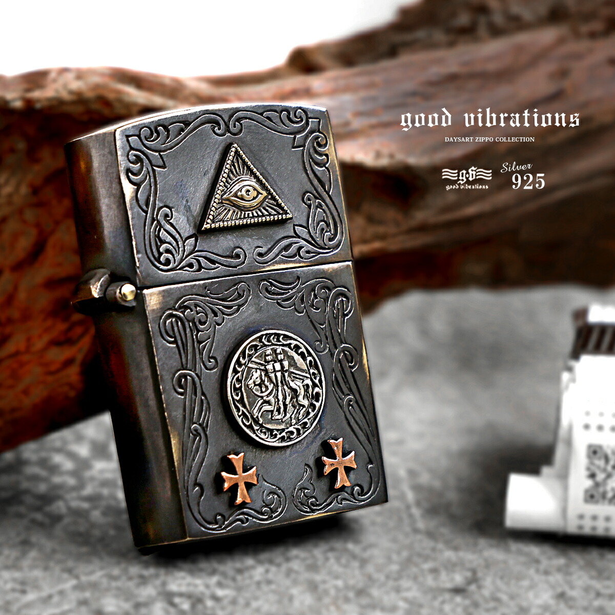 イージーライダース　10.5インチ　廃盤 good vibrations Zippo ジッポライター プロビデンスの目 テンプル騎士