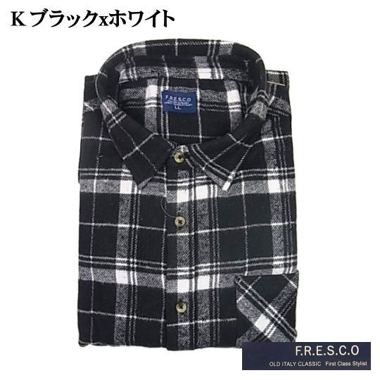 ネルシャツ ブラック XL ネルシャツ メンズ 長袖 アメカジ チェック 中厚手 おしゃれ 冬服 秋冬