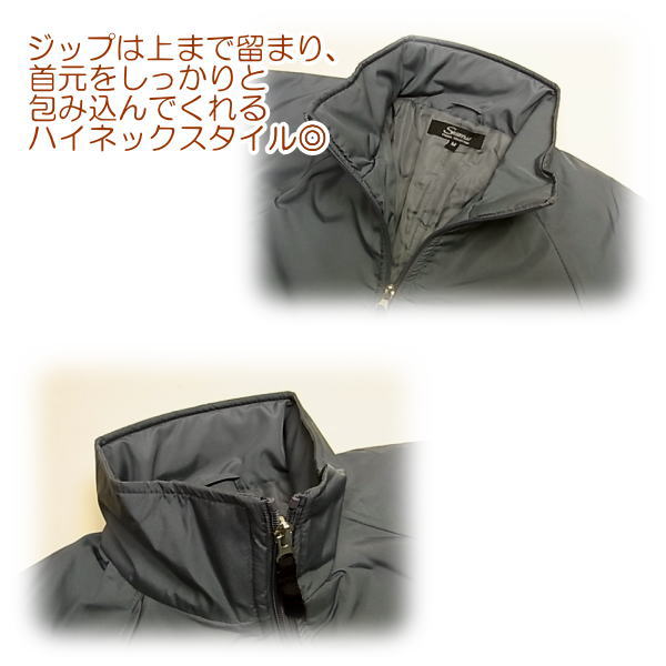 ダウンジャケット メンズ 中綿ジャケット 秋冬用 マイクロポリエステル 