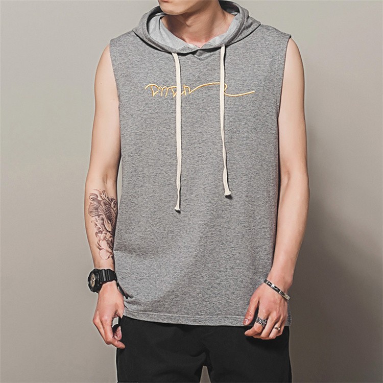 ベスト メンズ 夏服 プルオーバーベスト ジレ メンズトップス フード付きベスト 部屋着 オシャレ 英文字 新作 Abz Harvest Shop 通販 Yahoo ショッピング