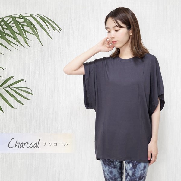 ヨガウェア トップス ワイド 半袖 Tシャツ 大きいサイズ XL 3L