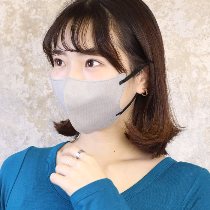 CICIBELLA マスク 不織布 立体 バイカラー 3Dマスク 血色マスク 小顔