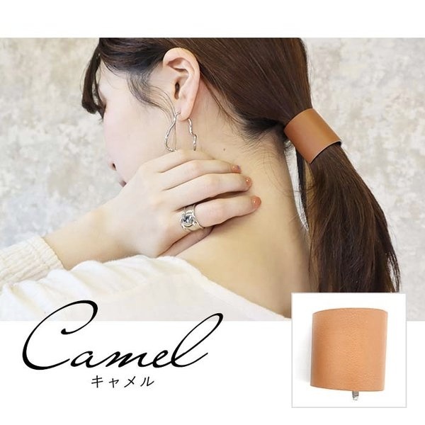 再販　人気デザイン　モノトーンモザイク　シンプル　ハンドメイドポニーフック レディース ヘアアクセサリー ポニーフック ヘアカフ ヘアフック