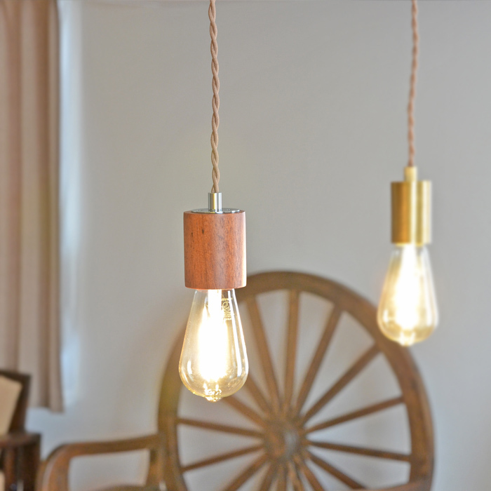 ペンダントソケット 26口金 60W 65cm ウッド シーリングライト 天井