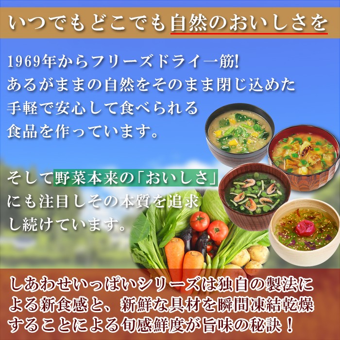 フリーズドライ しあわせいっぱいスープセット10種20食セット 化学調味料無添加 コスモス食品