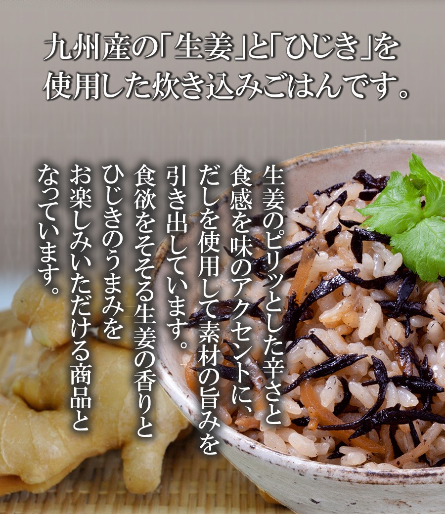 生姜ひじきごはんの素