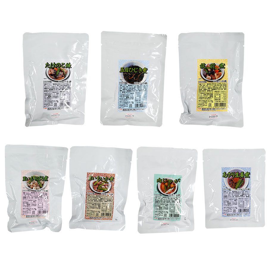 野菜のレトルト食品 惣菜 7種類詰め合わせセット ポイント消化 利用