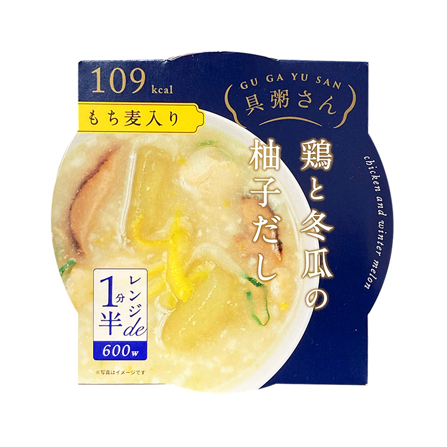 おかゆ 具粥さん 鶏と冬瓜の柚子だし250g レンジ対応 カップ 国分 お粥 常温保存 具沢山 朝ごはん