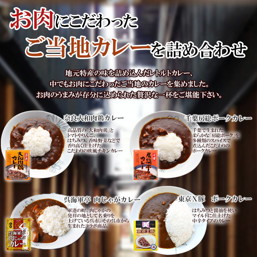 ご当地レトルトカレー お肉のカレー10種類詰め合わせセット(2