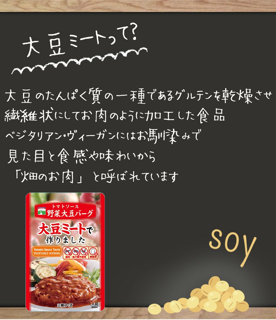 レトルト 惣菜 トマトソース 野菜大豆バーグ 100g