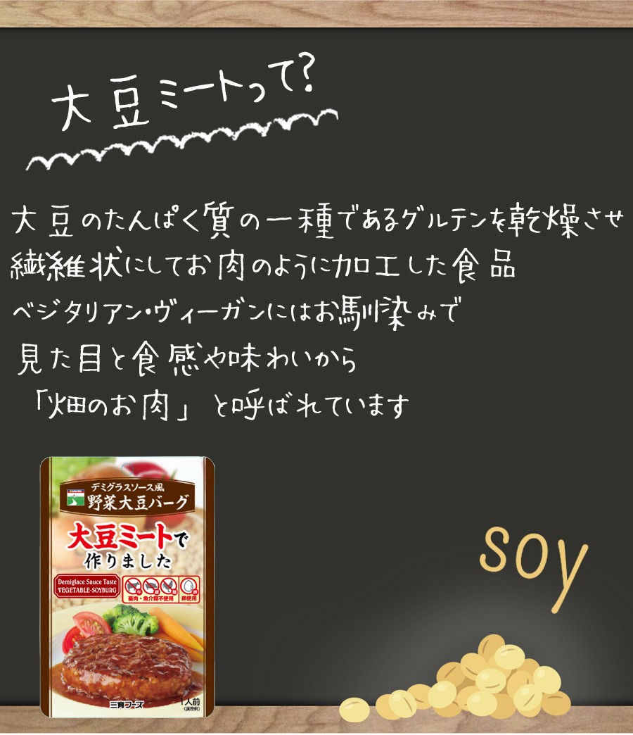 レトルト 惣菜 デミグラス 風野菜大豆バーグ 100g