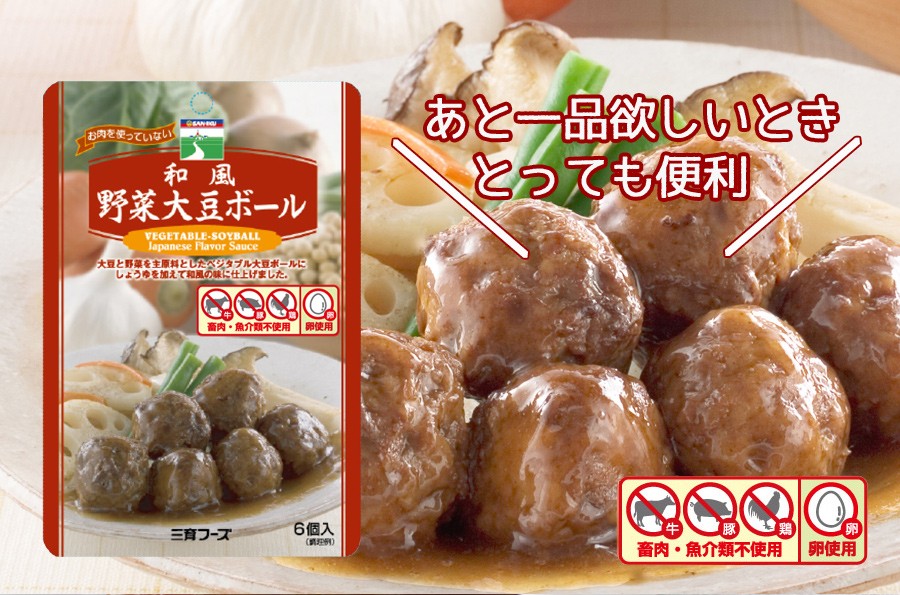 レトルト 惣菜 和風 野菜大豆ボール 100g
