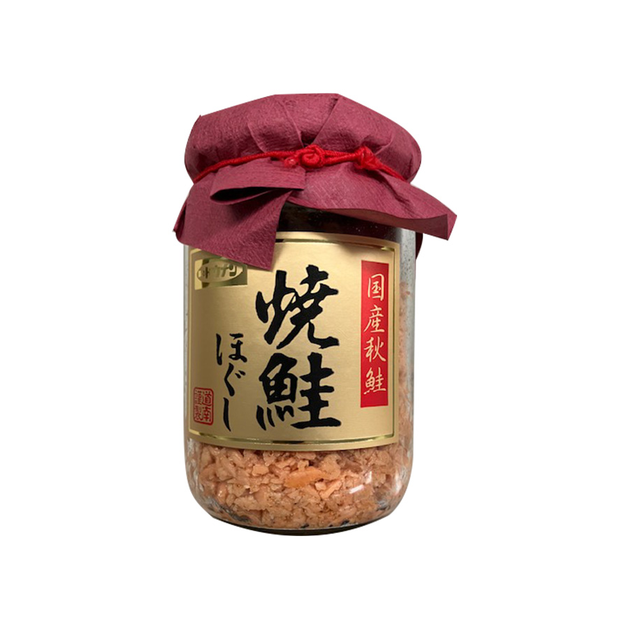 道南 焼鮭ほぐし 130ｇ 国産鮭 鮭フレーク 常温保存 瓶 おにぎり ご飯のお供 弁当 魚介 焼鮭