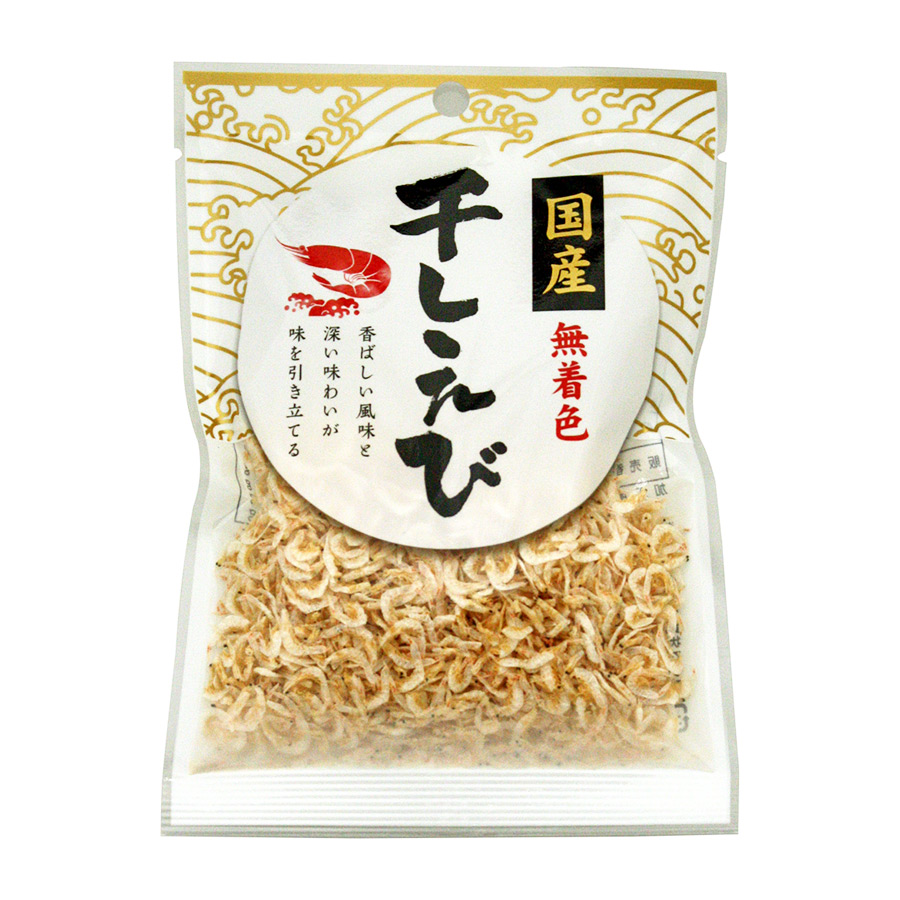 旭フレッシュ　にっぽん問屋　国産干しえび（無着色） 15g 瀬戸内産 愛知県産 国産えび