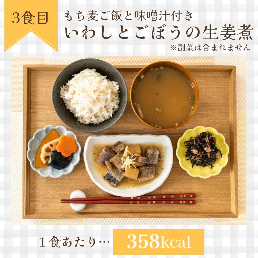 レンジで作るおかず・ご飯・味噌汁 7 食セット