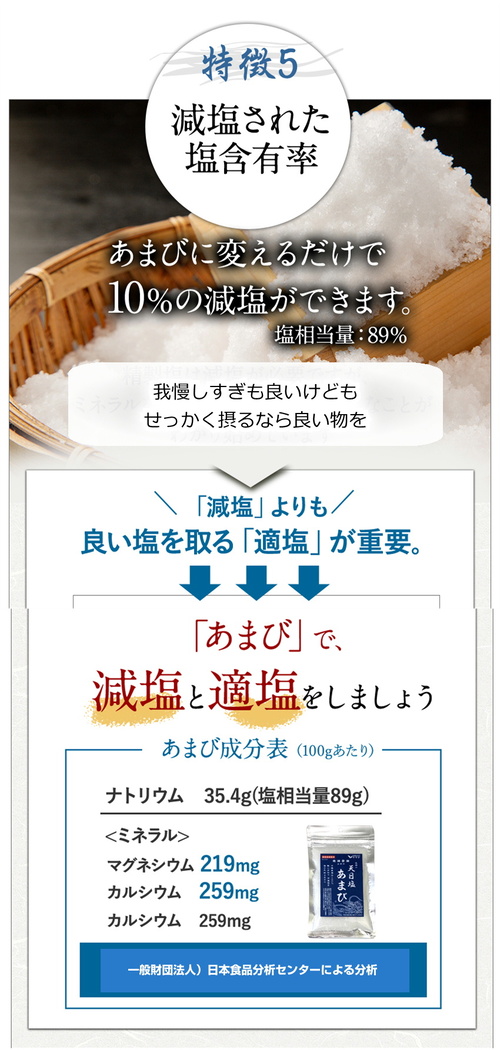 公式】海水塩 天然塩 あまび 50g×2袋 国産 手作り 天日塩 無添加 送料