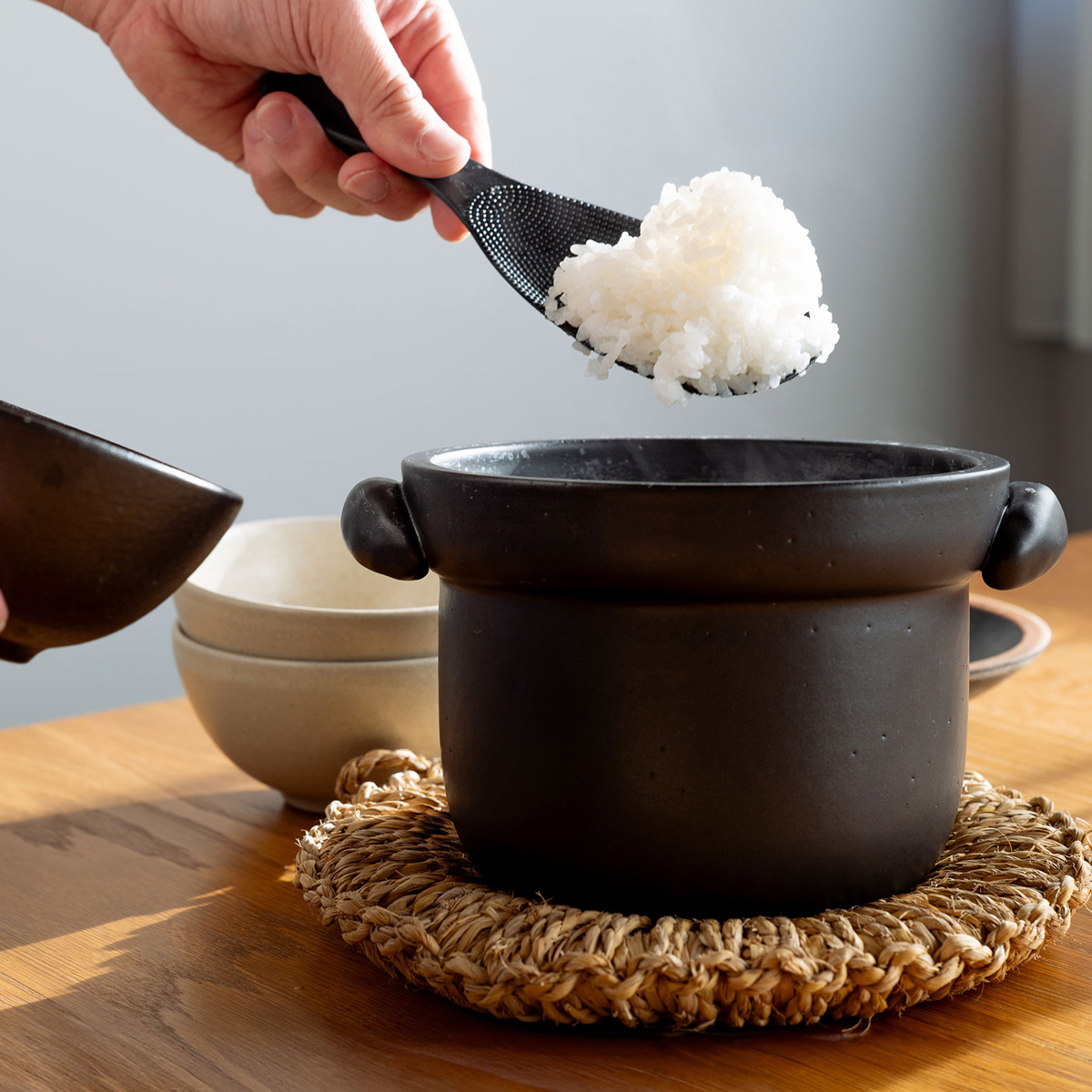 明山陶業 ごはん 土鍋 2合炊き mei-02 信楽焼 : AORA LOUNGE - 通販