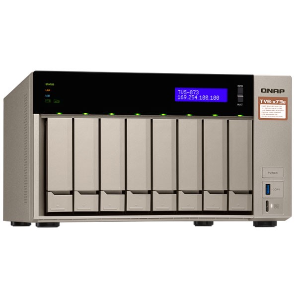 QNAP QNAP NAS TVS-873E HDD-LESS 日本国内代理店2年保証付き : MWJ