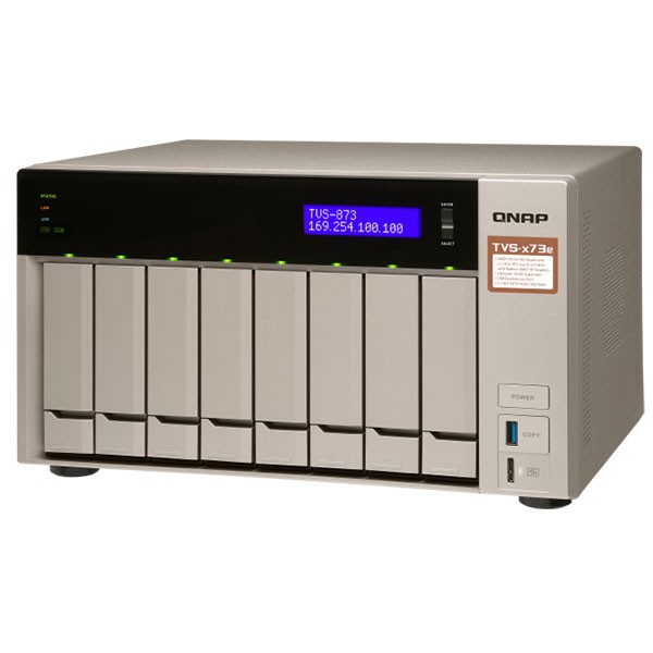 QNAP QNAP NAS TVS-873E HDD-LESS 日本国内代理店2年保証付き : MWJ
