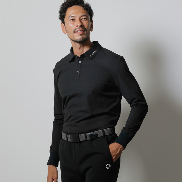 Bandel Golf 長袖ポロシャツ 黒/白/グレー バンデル ゴルフ BASIC Long sleeve POLO SHIRTS MENS ゴルフウェア