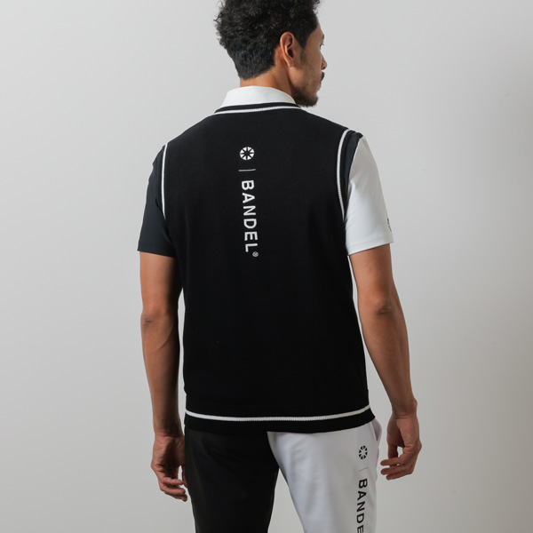 BANDEL（バンデル） BASIC V-NECK KNIT VEST ゴルフ ウェア ベスト