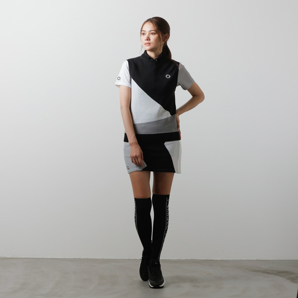 BANDEL（バンデル） WOMENS SWITCH V-NECK KNIT VEST MULTI ゴルフ