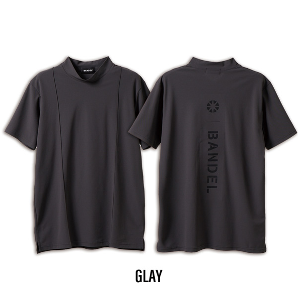 BANDEL（バンデル） ゴルフ ウェア SWITCH LOGO 半袖 MOCK NECK SHIRTS