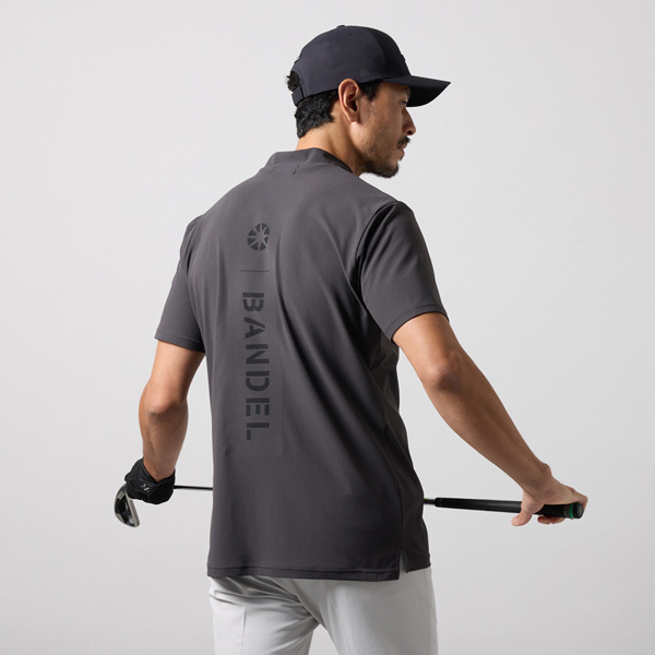 BANDEL（バンデル） ゴルフ ウェア SWITCH LOGO 半袖 MOCK NECK SHIRTS