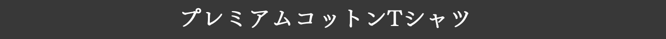 プレミアムコットンTシャツ
