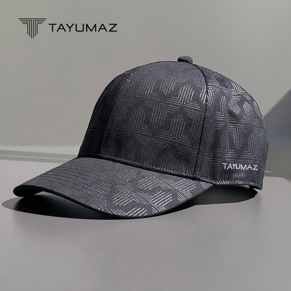 キャップ 帽子 メンズ TAYUMAZ 小紋モノグラムキャップ ブラック 爆買