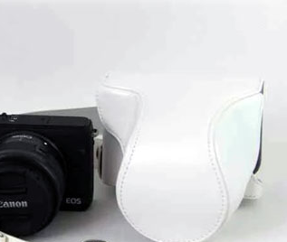 レザーカメラケース CANON EOS M200 M100 M10 対応 お揃いカラーの