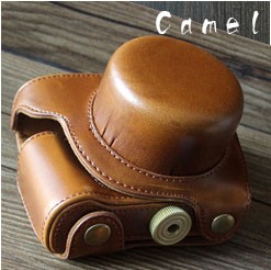 レザーカメラケース ニコン Nikon1 J5対応 お揃いカラーのストラップ