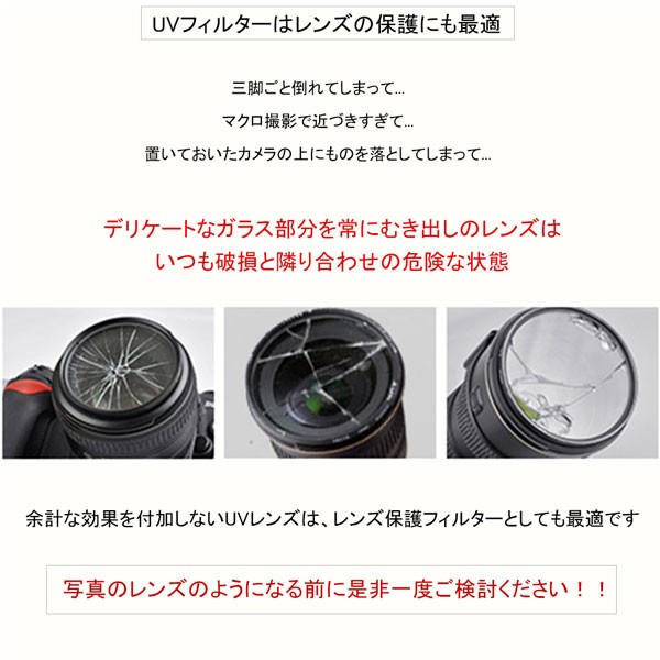 【メール便 送料無料】【C-PL 46mm】【UV 46mm】の二枚セット レンズ カメラ フィルター レンズフィルター CPL  46mm 紫外線カット｜asianzakka｜09