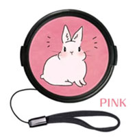 可愛い うさ耳 DECOレンズキャップ 40.5mm用 各メーカー共用タイプ