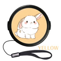 可愛い うさ耳 DECOレンズキャップ 40.5mm用 各メーカー共用タイプ