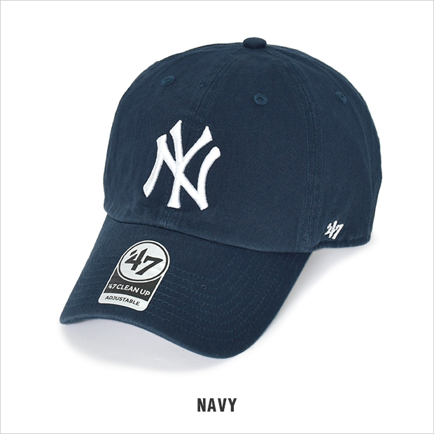 47 キャップ NY ニューヨーク ヤンキース クリーンナップ メンズ レディースフォーティーセブン 帽子 ローキャップ BRAND ストラップバック  47' :cap-1470:BIGG WILLIE 通販 